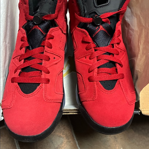 Jordan Red and Black Sneakers